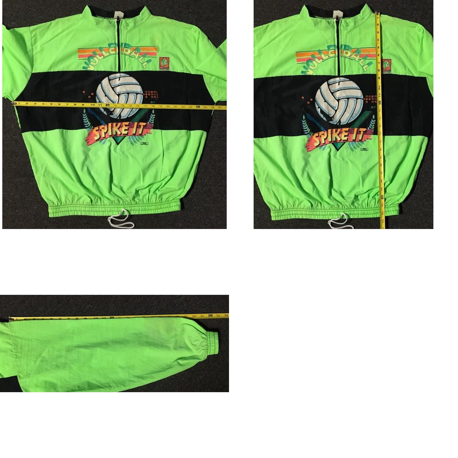 Vintage VINTAGE Neon Ocean Pacific OP Jacket M Green 80s 90s Surf Skate Windbreaker 1/4 Zip Mens Size US M / EU 48-50 / 2 - 10 Thumbnail