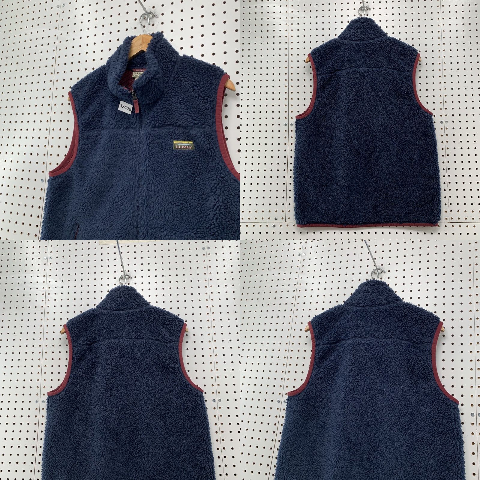 Vintage LL Bean Mens Vest Medium Regular Blue Sherpa Sleeveless Full Zip Outdoor Shirt Size US M / EU 48-50 / 2 - 8 Thumbnail