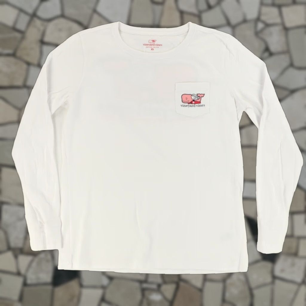 Vineyard Vines Vineyard Vines Cupid St. Valentines Solid Long Sleeve T-Shirt White Women's XS Size XS / US 0-2 / IT 36-38 - 1 Thumbnail