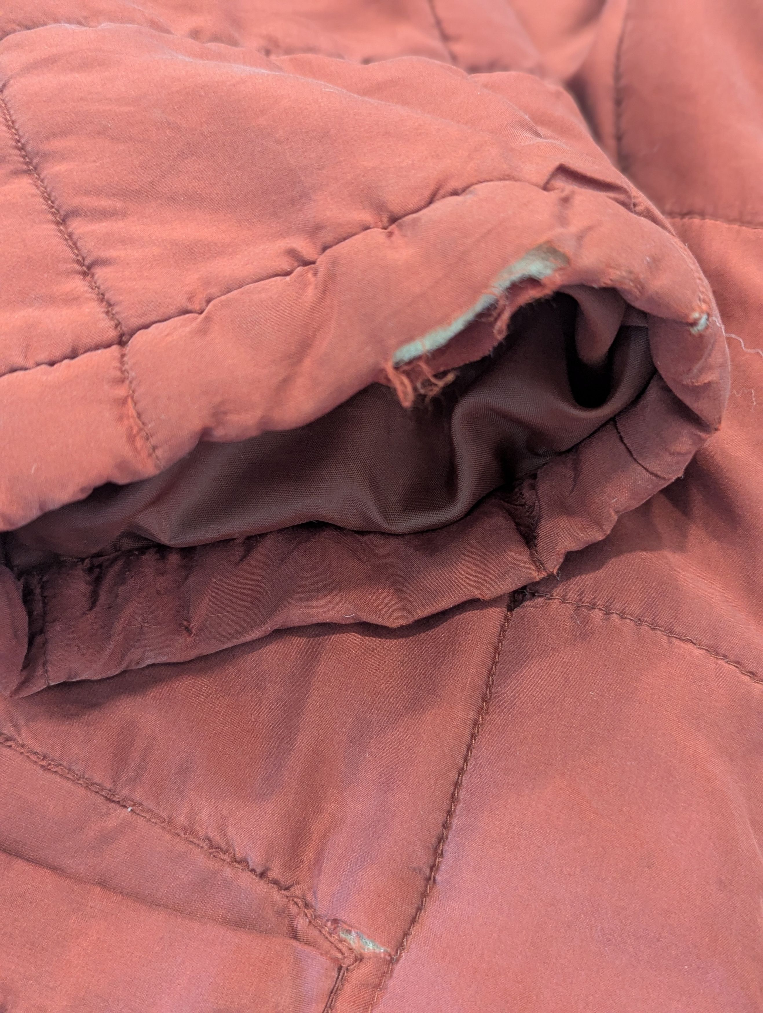 Other Vintage Bogari Studio Quilted Silk Jacket XL Maroon/Peach Size XL / US 12-14 / IT 48-50 - 10 Thumbnail