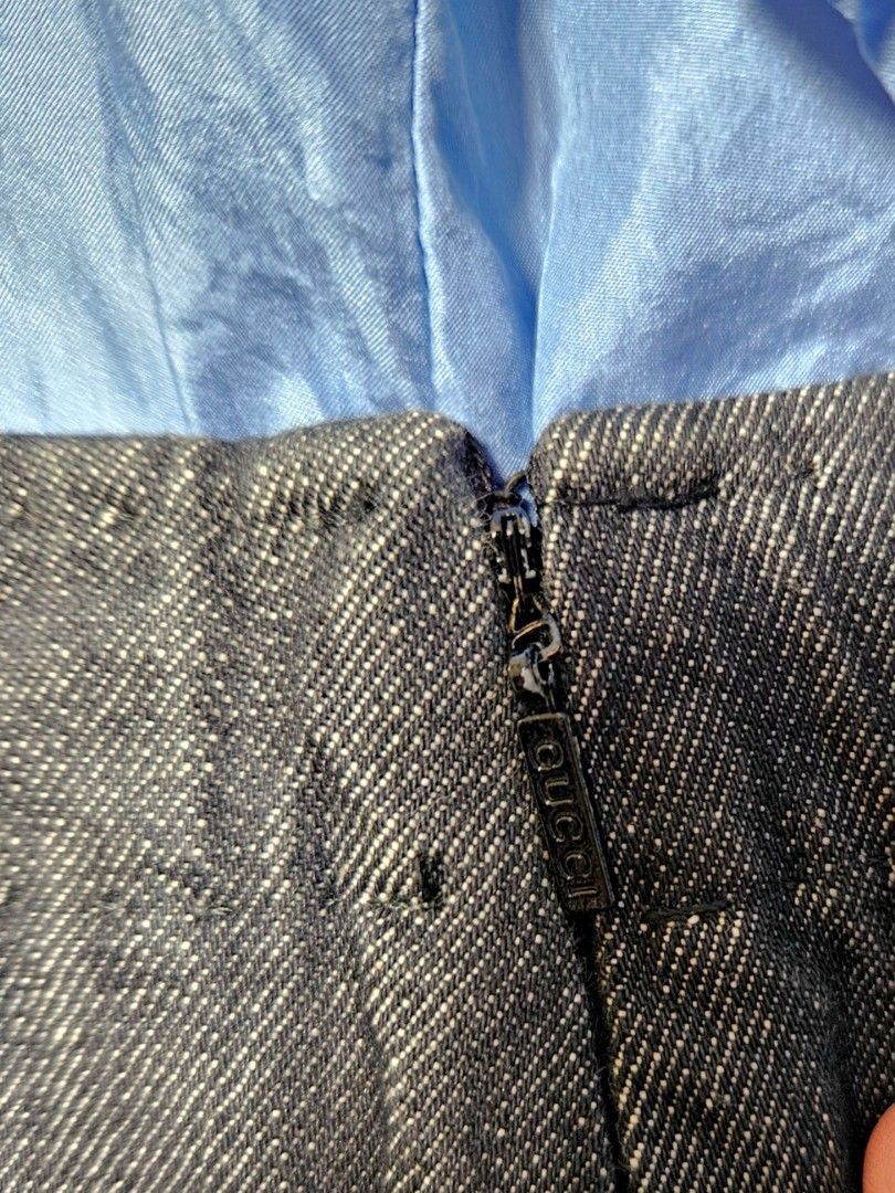 Gucci Gucci Fall 2002 Tom Ford Era Denim Acid Wash Skirt Size 26" / US 2 / IT 38 - 6 Thumbnail