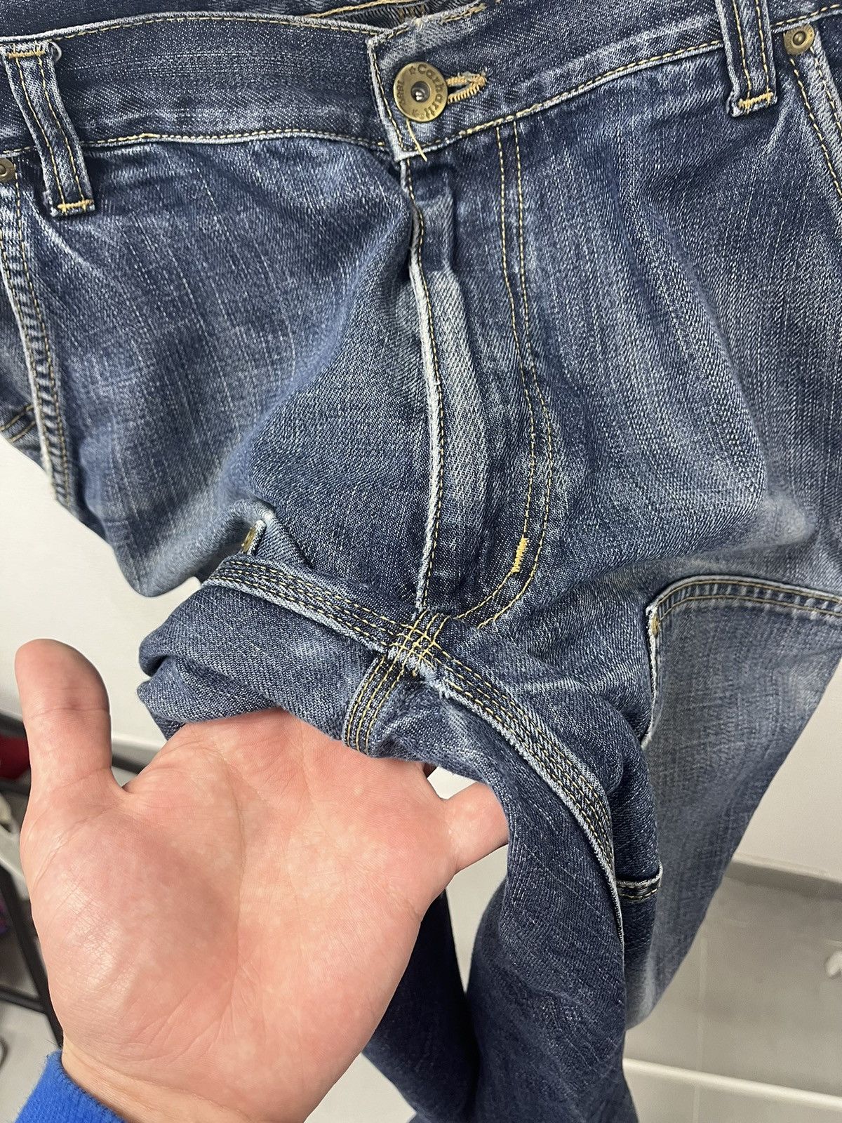 Carhartt × Vintage CARHARTT VINTAGE DOUBLE FRONT LOGGER JEANS Size 34x32 Size US 34 / EU 50 - 10 Thumbnail