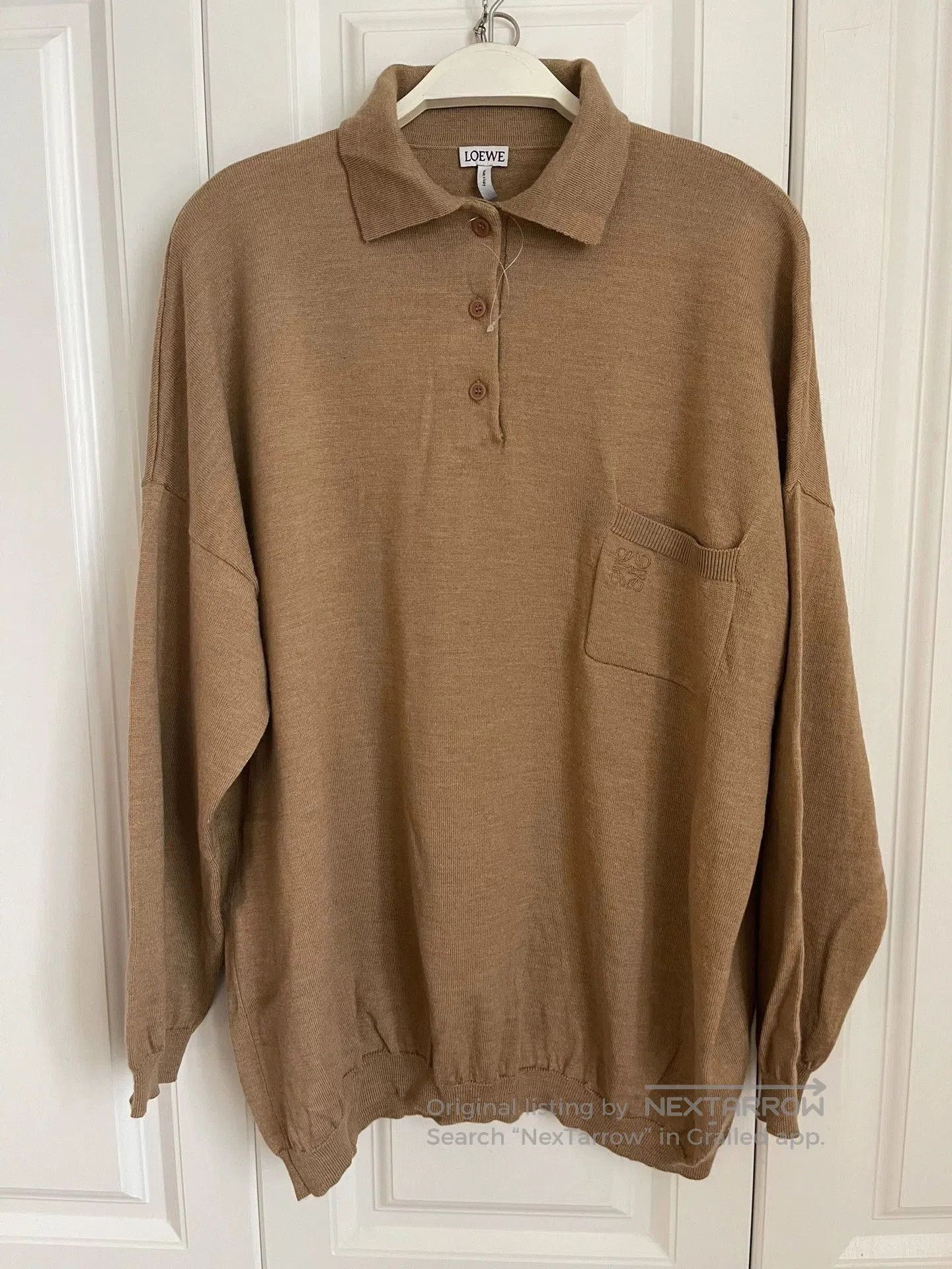 Loewe Loewe Oversize Polo Collar Wool Sweater. Size US S / EU 44-46 / 1 - 1 Thumbnail