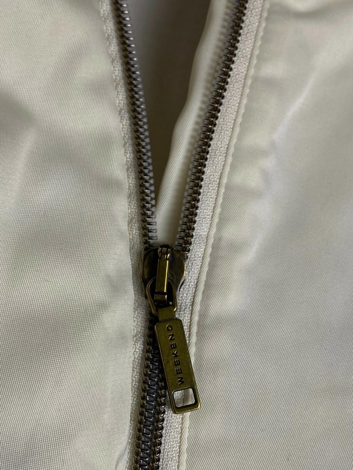Designer Weekend Max Mara White Full Zip Nylon Hooded Jacket Size 6 Size M / US 6-8 / IT 42-44 - 5 Thumbnail