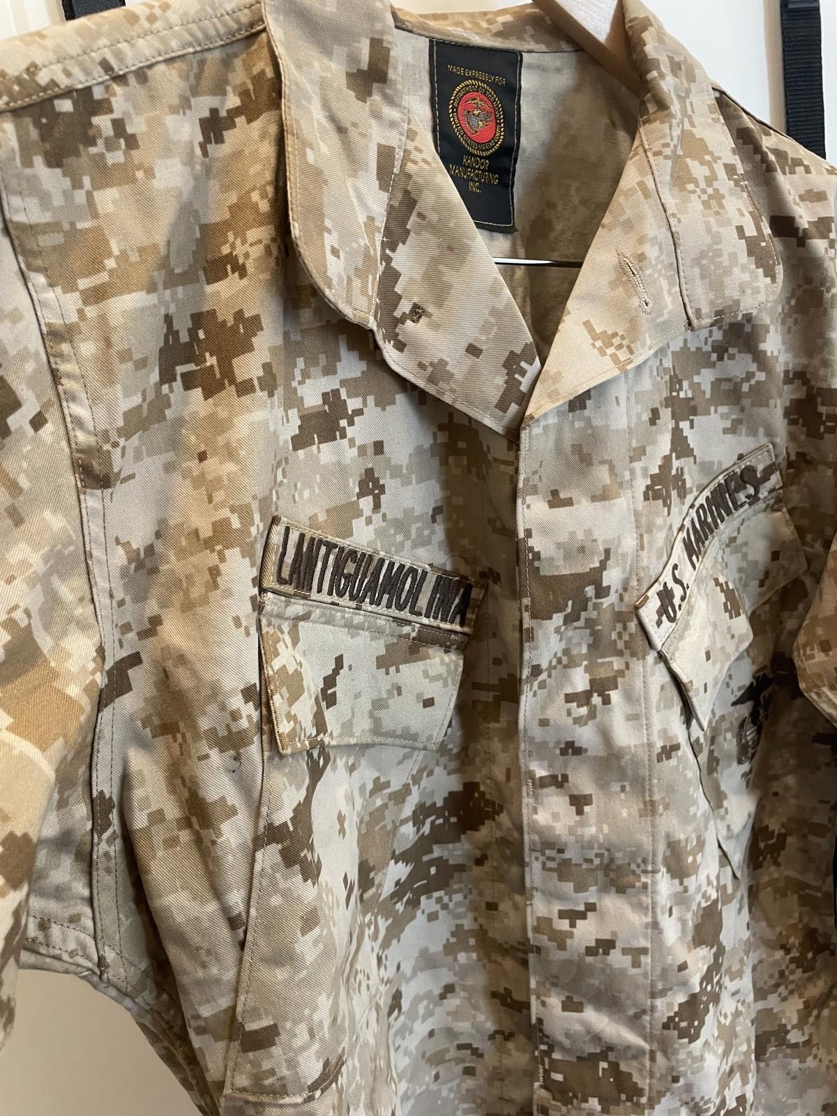 Designer USMC Desert MARPAT Camouflage Blouse MCCUU Medium Regular EA Size ONE SIZE - 4 Thumbnail
