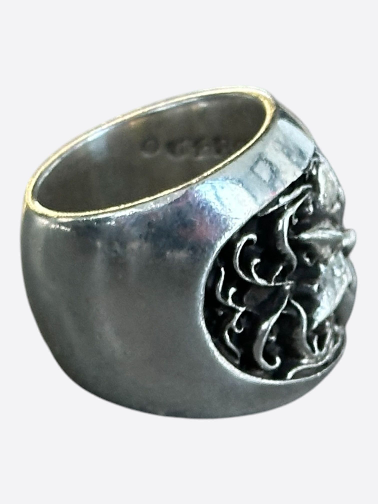 Chrome Hearts Chrome Hearts Silver Oval Star Ring Size ONE SIZE - 2 Thumbnail