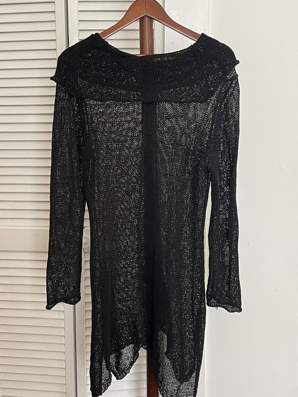 Vintage Hand knit black sweater Size M / US 6-8 / IT 42-44 - 1 Thumbnail