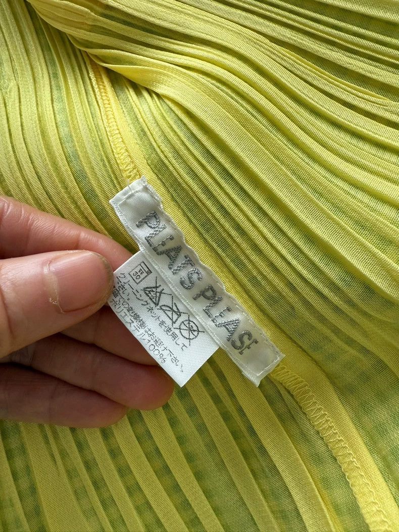 Issey Miyake Issey Miyake Fluorescent green checkered shirt Size L / US 10 / IT 46 - 4 Thumbnail