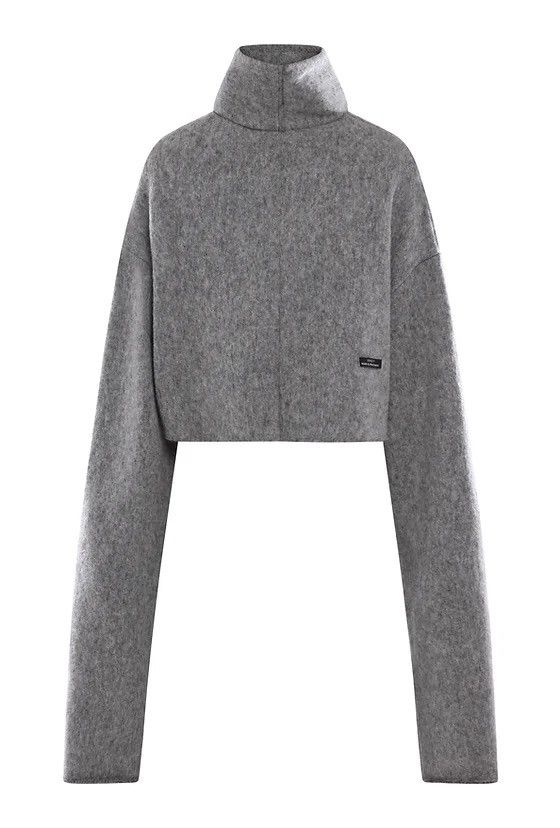 Other Cruel Romarada Wool-Boucle Cropped TurtleNeck (New/ Unworn) Size US M / EU 48-50 / 2 - 6 Thumbnail