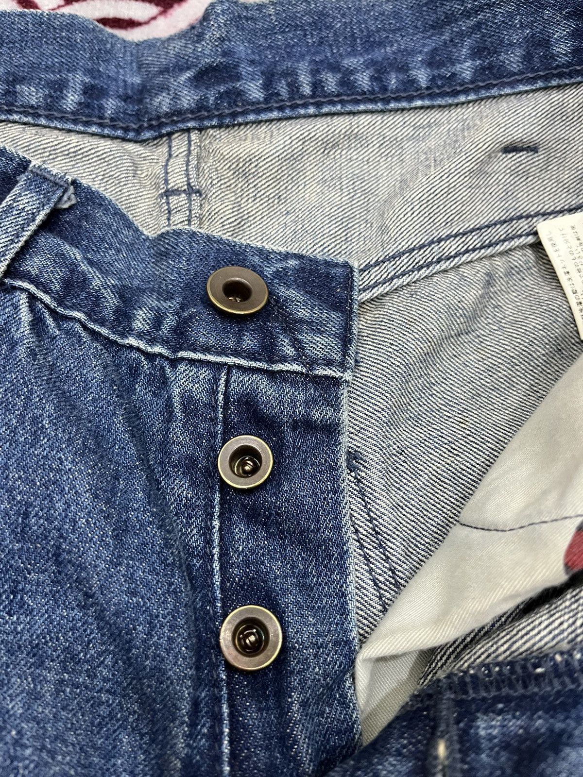 Japanese Brand Bru Na Boinne Redline Selvedge Stain Denim Size US 28 / EU 44 - 18 Thumbnail