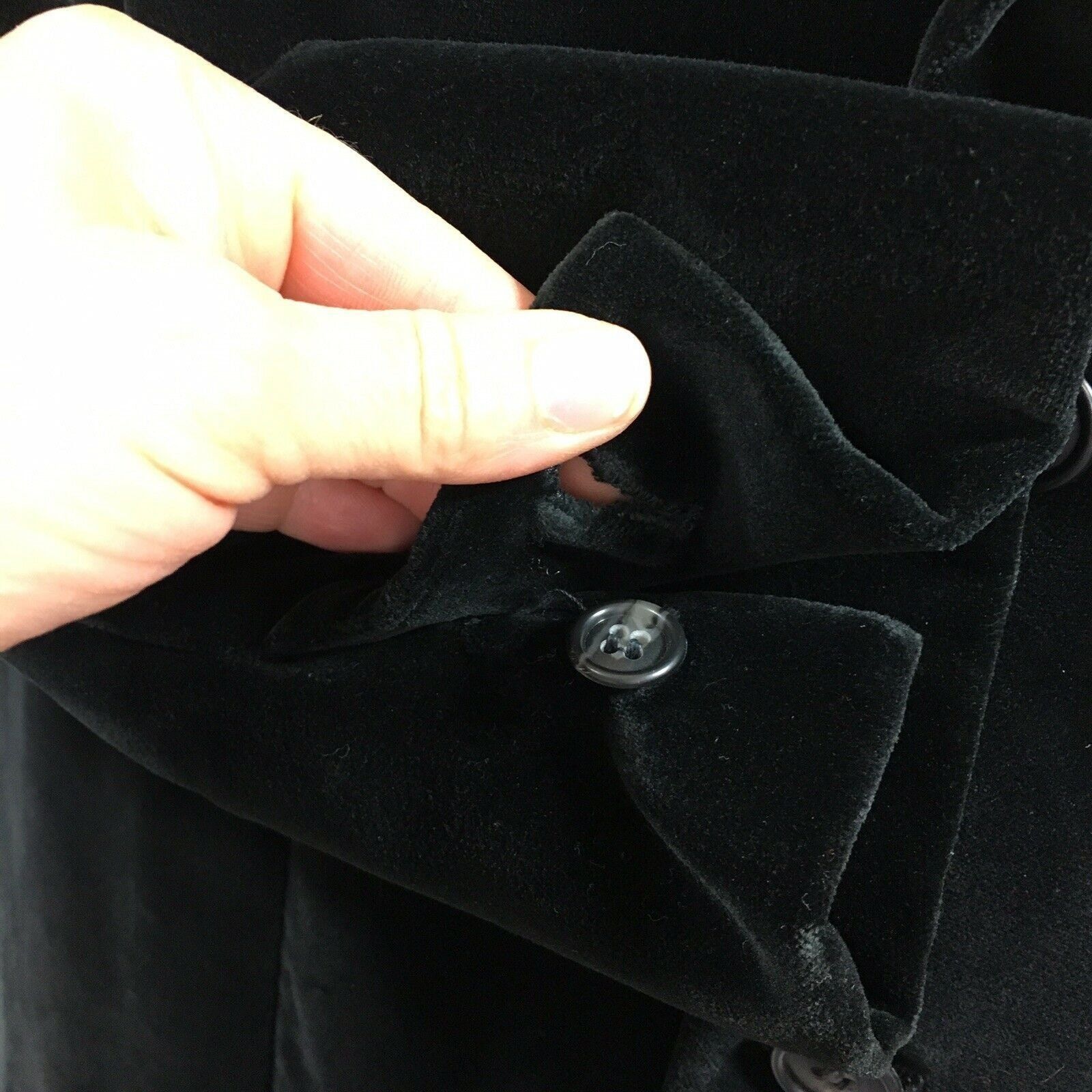 Other Vintage 50 60's Bespoke Men's Black VELVET Prom Sport Coat F Size 40R - 4 Thumbnail