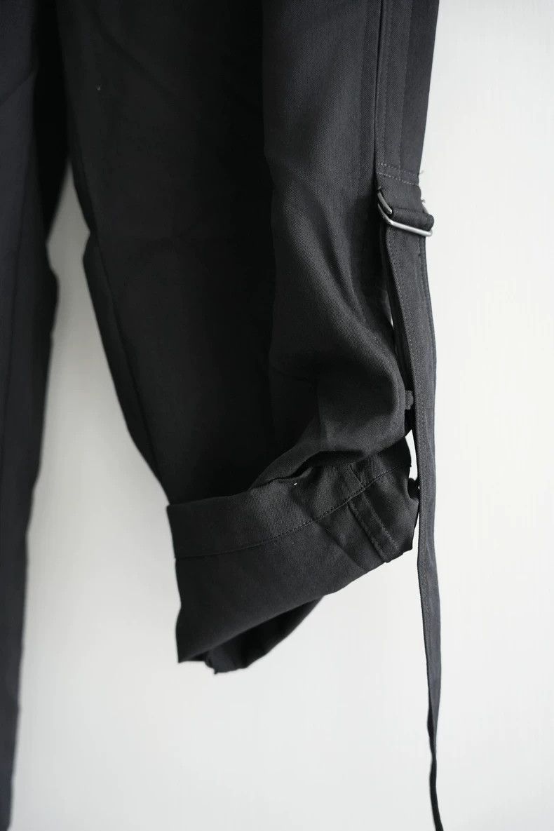 Yohji Yamamoto Yohji Yamamoto Yohji Yamamoto Black Wool Pants with Straps Size US 42 / EU 58 - 3 Thumbnail