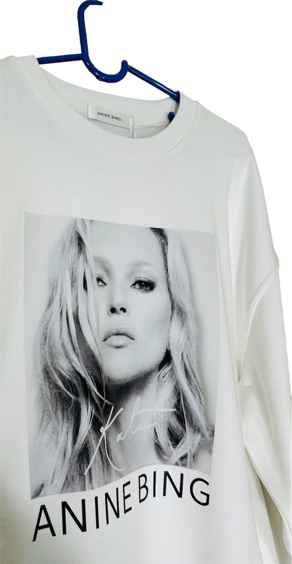 Anine Bing White Sweatshirt Kate Moss photography Size XS / US 0-2 / IT 36-38 - 2 Thumbnail