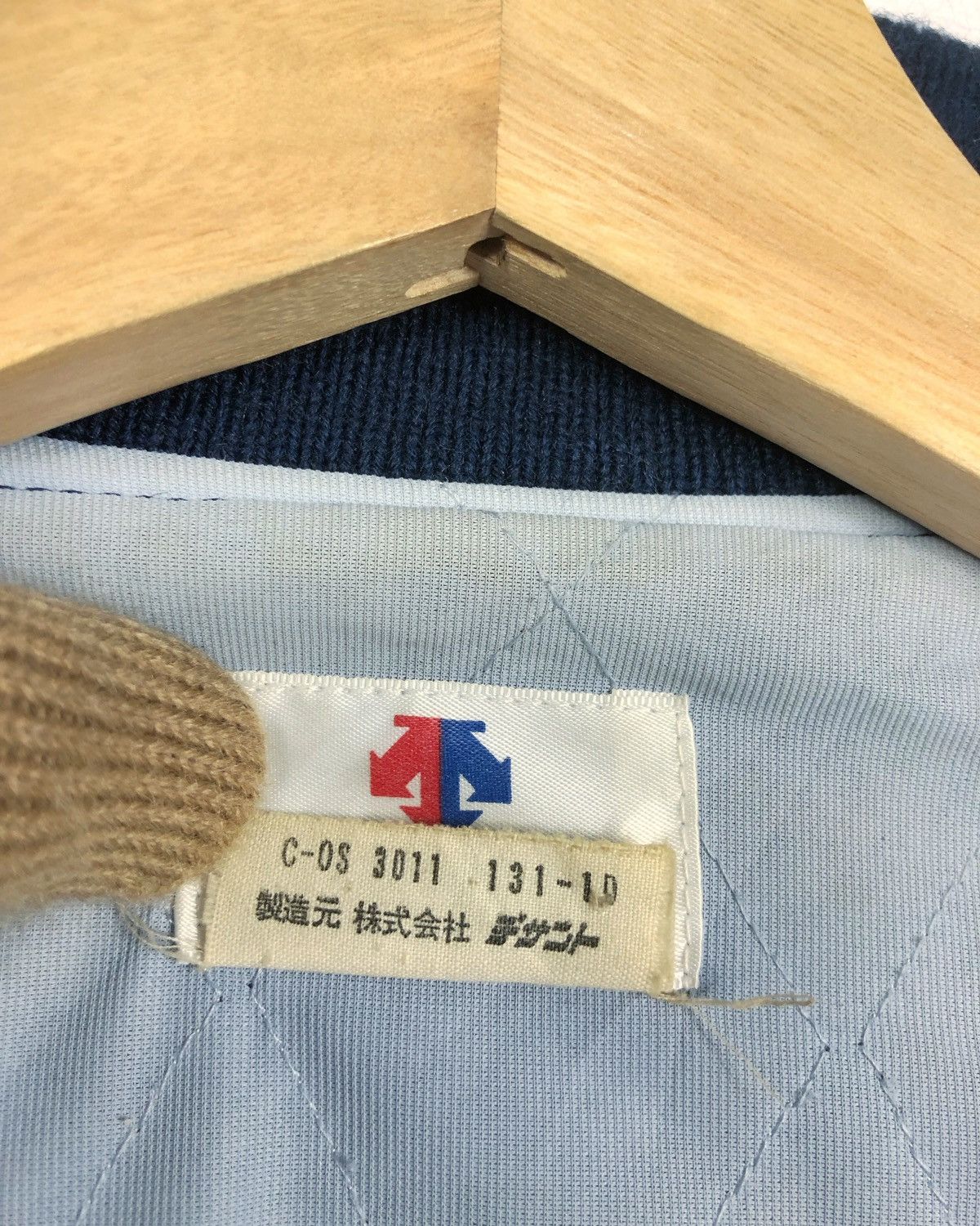 Descente × Vintage Rare Vintage Descente Stadium Wool Leather Varsity Jacket Size US S / EU 44-46 / 1 - 10 Thumbnail