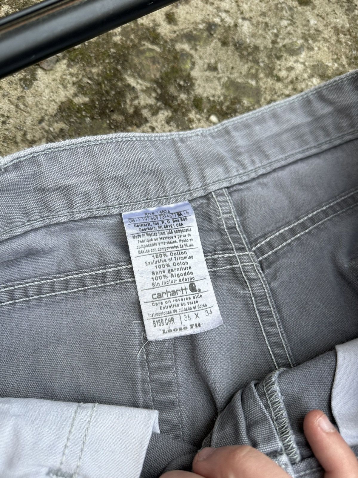 Carhartt × Vintage Vintage Sun faded Carhartt B159 carpenter denim Size US 36 / EU 52 - 6 Thumbnail
