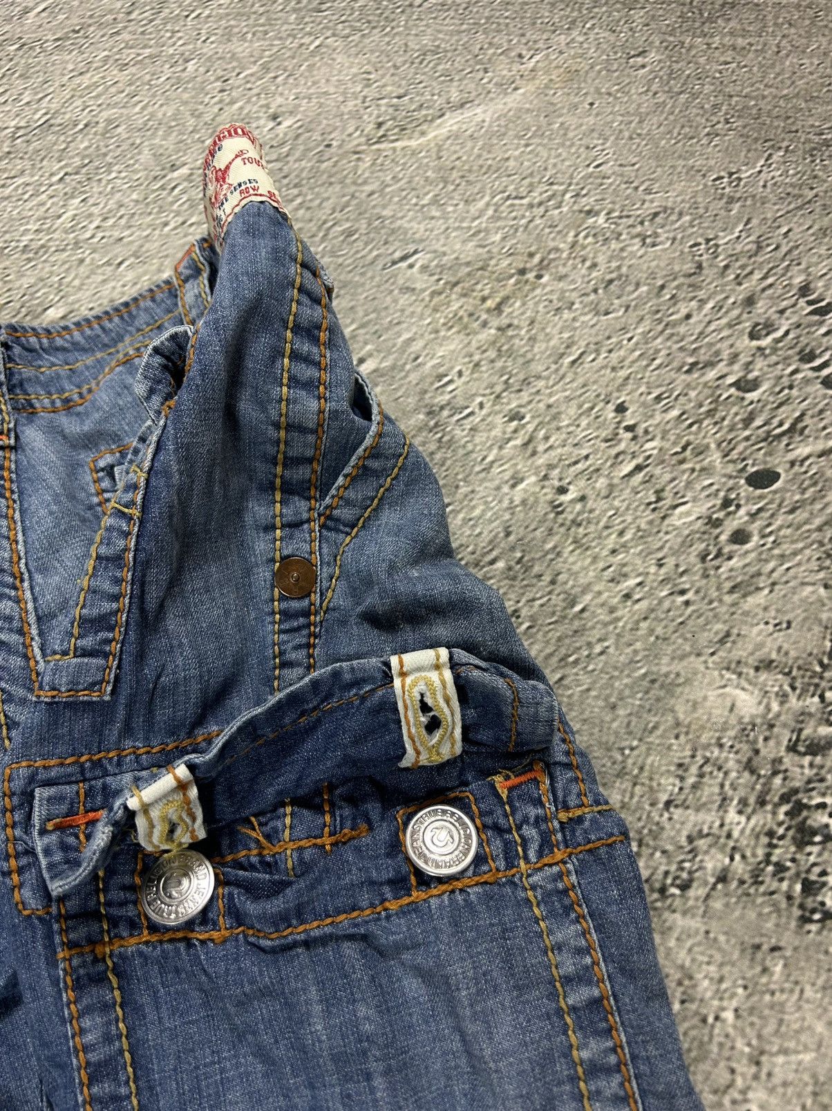 True Religion True Religion vintage blue denim shorts thick stitching Y2K Size 26" / US 2 / IT 38 - 4 Thumbnail