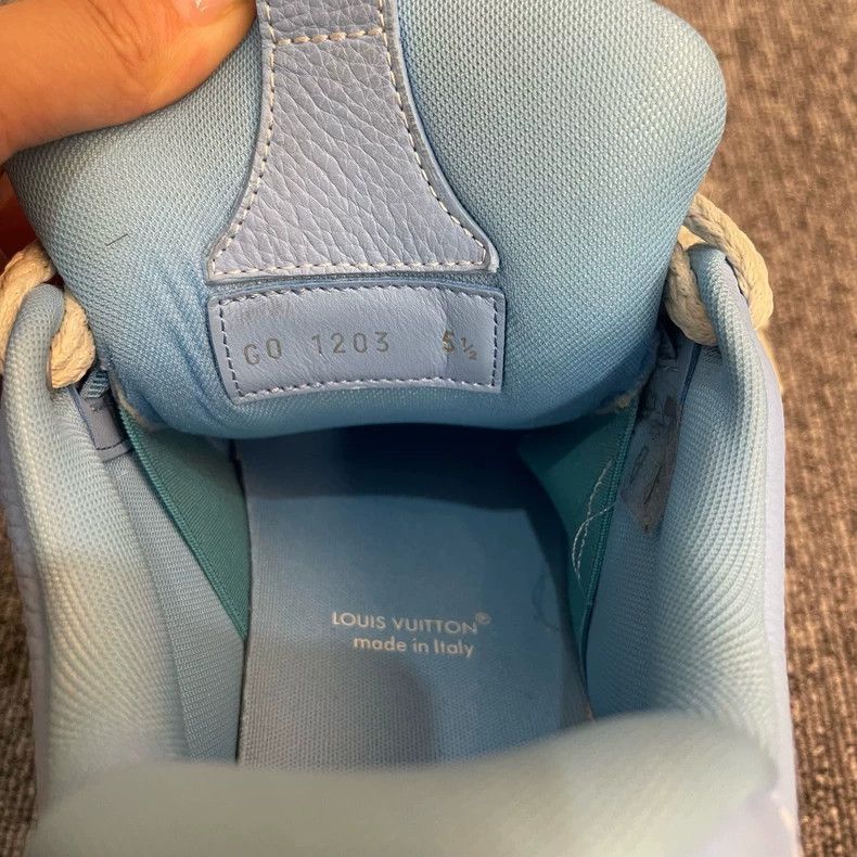 Louis Vuitton Louis Vuitton Porcelain Blue Skateboard Shoes Size US 8 / EU 41 - 6 Thumbnail
