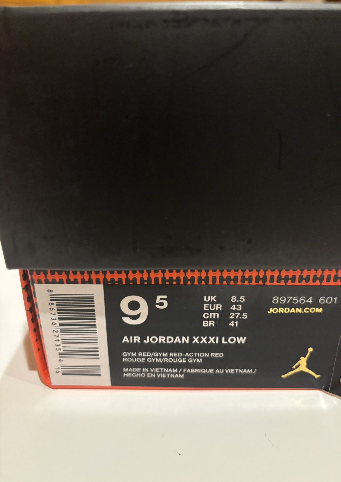 Jordan Brand Air Jordan XXXI Low Shoes (M9.5) Size US 9.5 / EU 42-43 - 9 Thumbnail