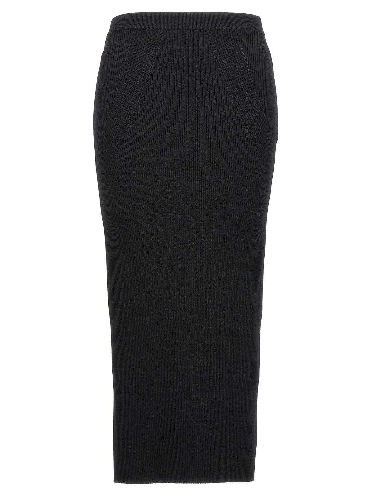 Alexander McQueen o1y0325 Midi Skirt in Black Size 30" / US 8 / IT 44 - 1 Thumbnail