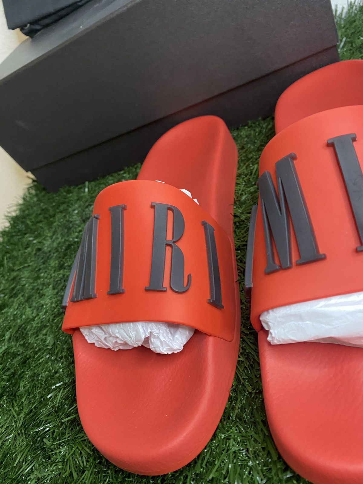 Amiri Amiri Logo Slides ‘ Red ’ | BRAND NEW! Size US 9 / EU 42 - 5 Thumbnail