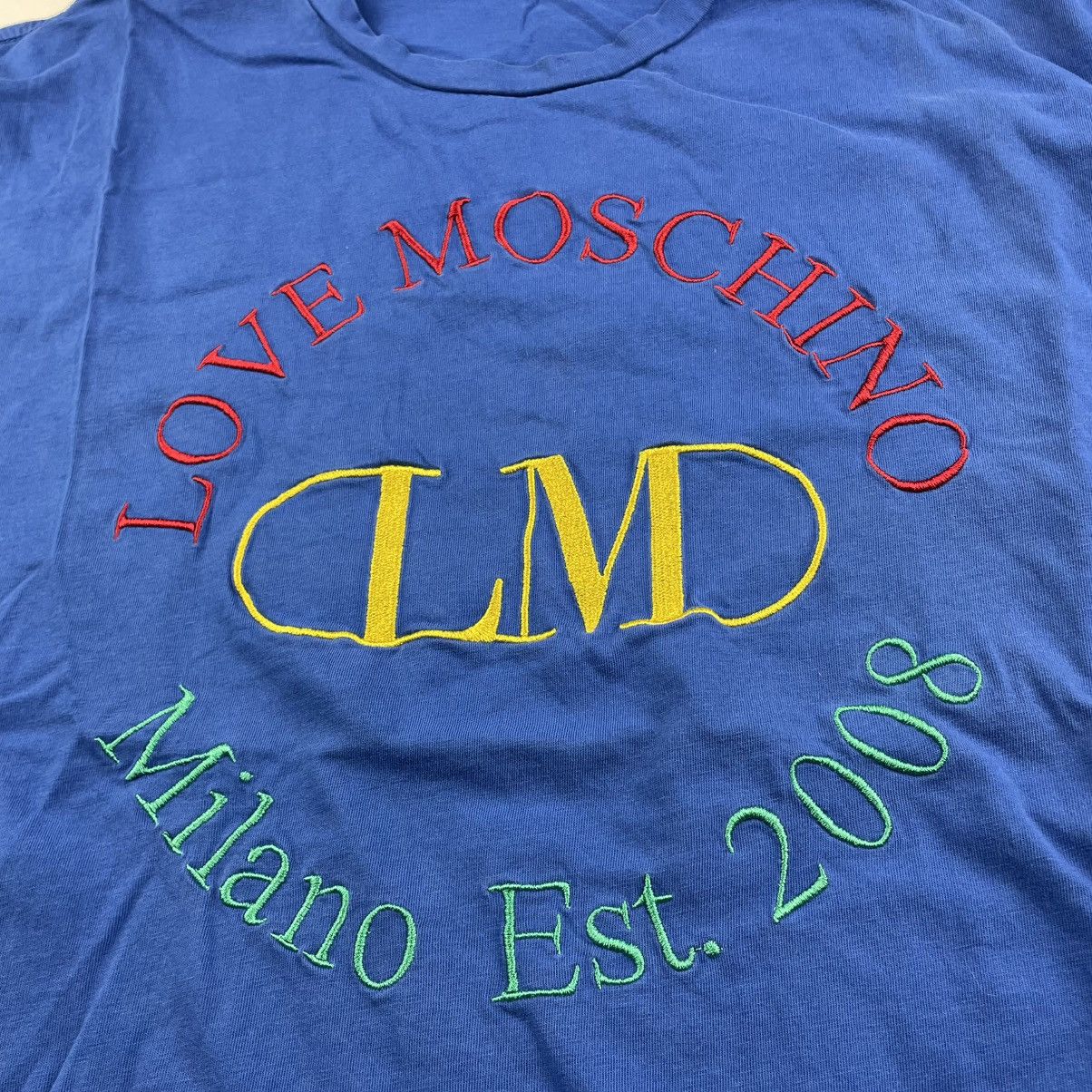 Moschino Love Moschino Embroidered Blue T-shirt mens size XL Colorful Size US XL / EU 56 / 4 - 3 Thumbnail