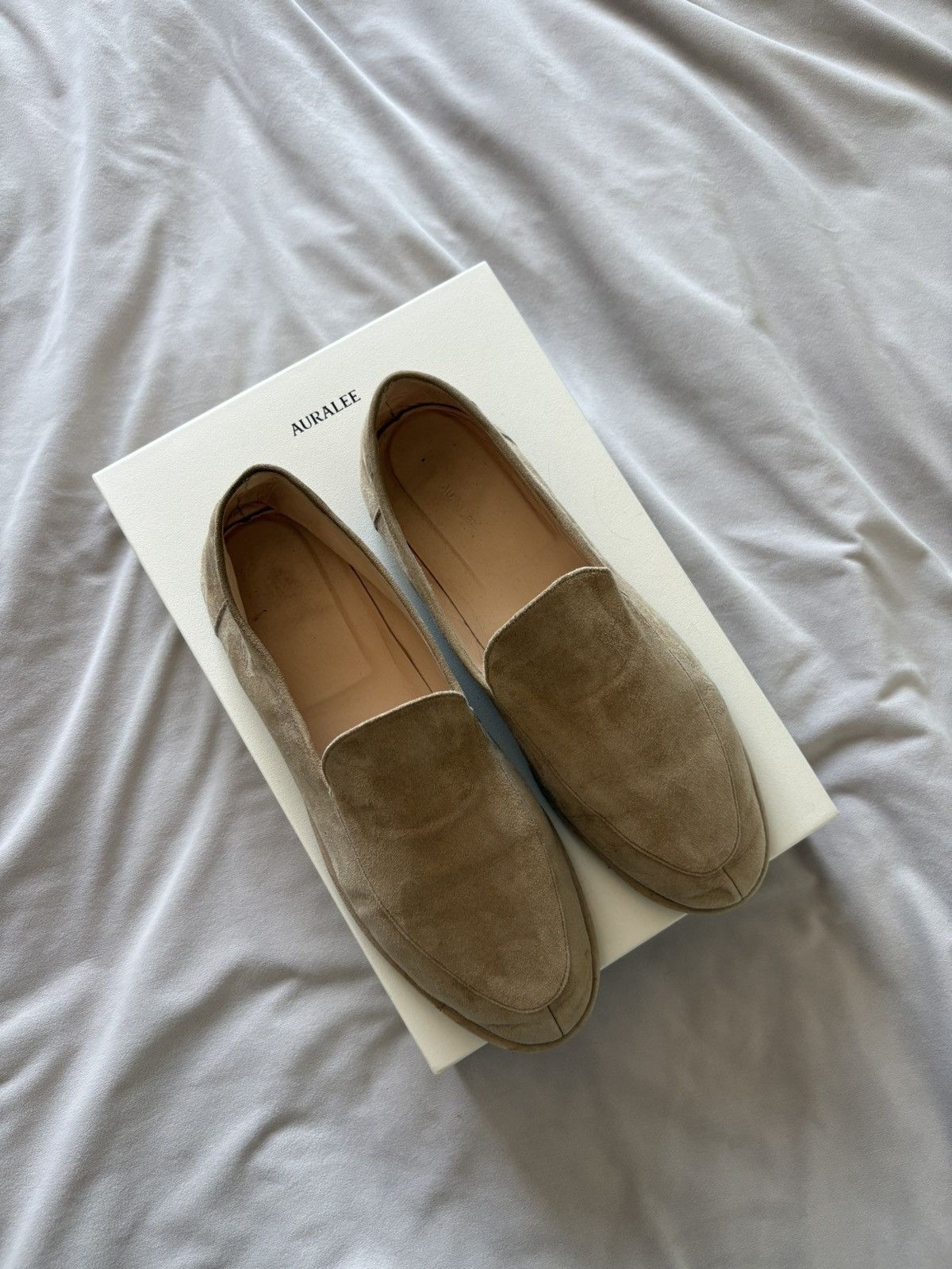 Auralee Soft Lamb Suede Loafers Size US 9.5 / EU 42-43 - 4 Thumbnail