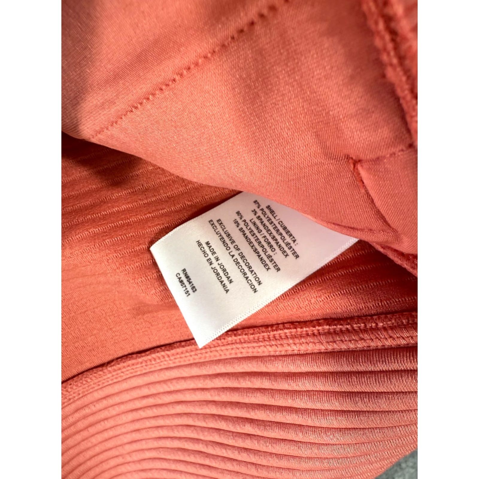 DKNY DKNY Hoodie Full Zip Womens 2XL Faded Rose Outdoor Ribbed Drawstring NWT Size XXL / US 16-18 / IT 52-54 - 7 Thumbnail