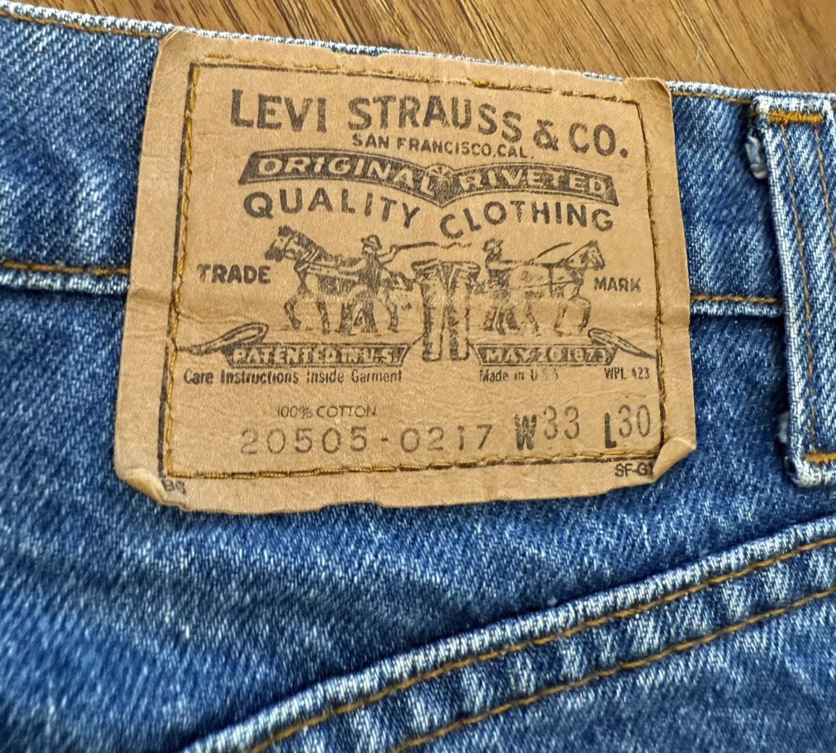 Levi's Vintage 80’s Levi’s 505 Orange Tab Denim Jeans Pants 33 X 26 Size US 33 - 3 Thumbnail