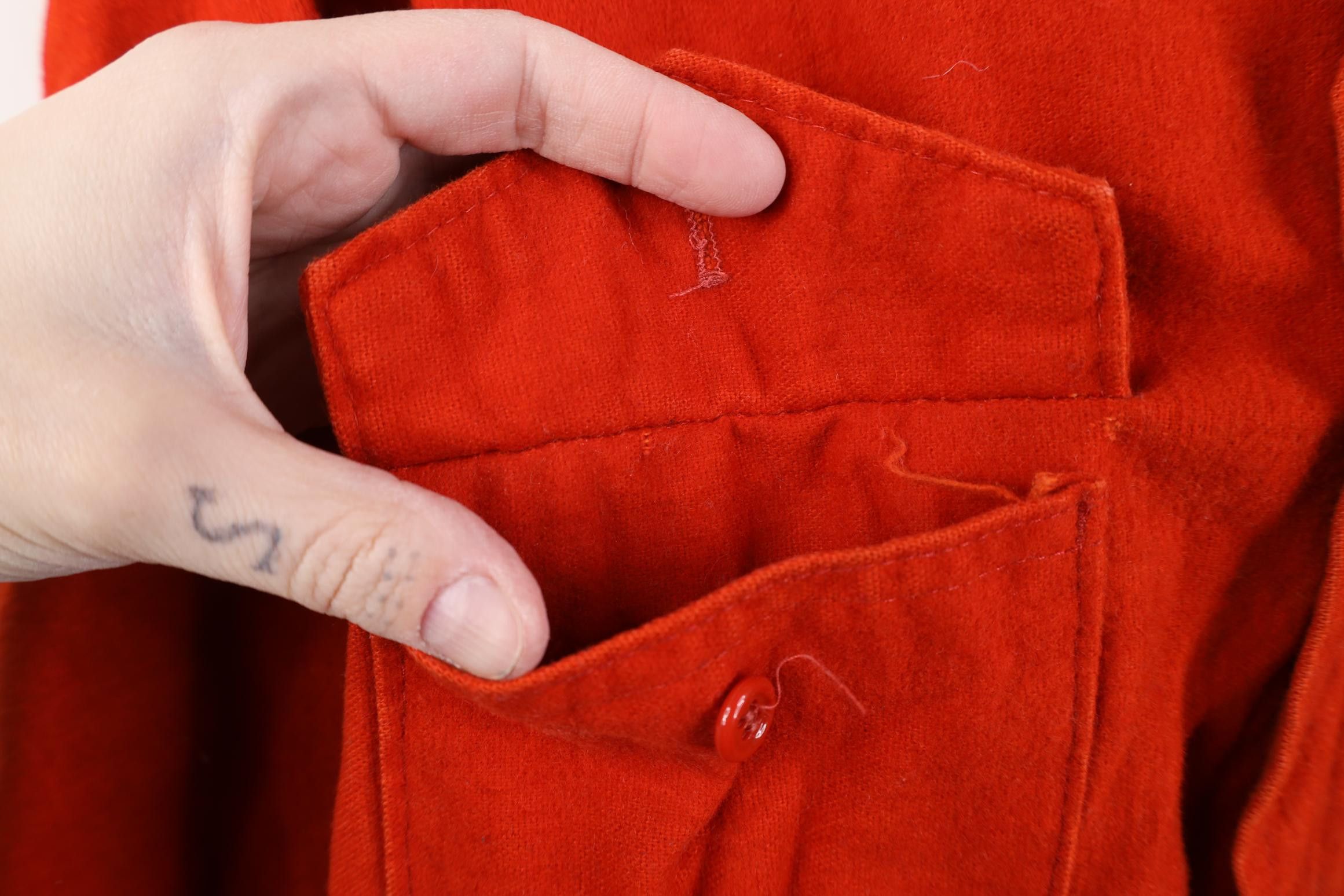 Vintage Vintage 70s Streetwear Chamois Cloth Button Shirt Orange USA Size US XL / EU 56 / 4 - 8 Thumbnail