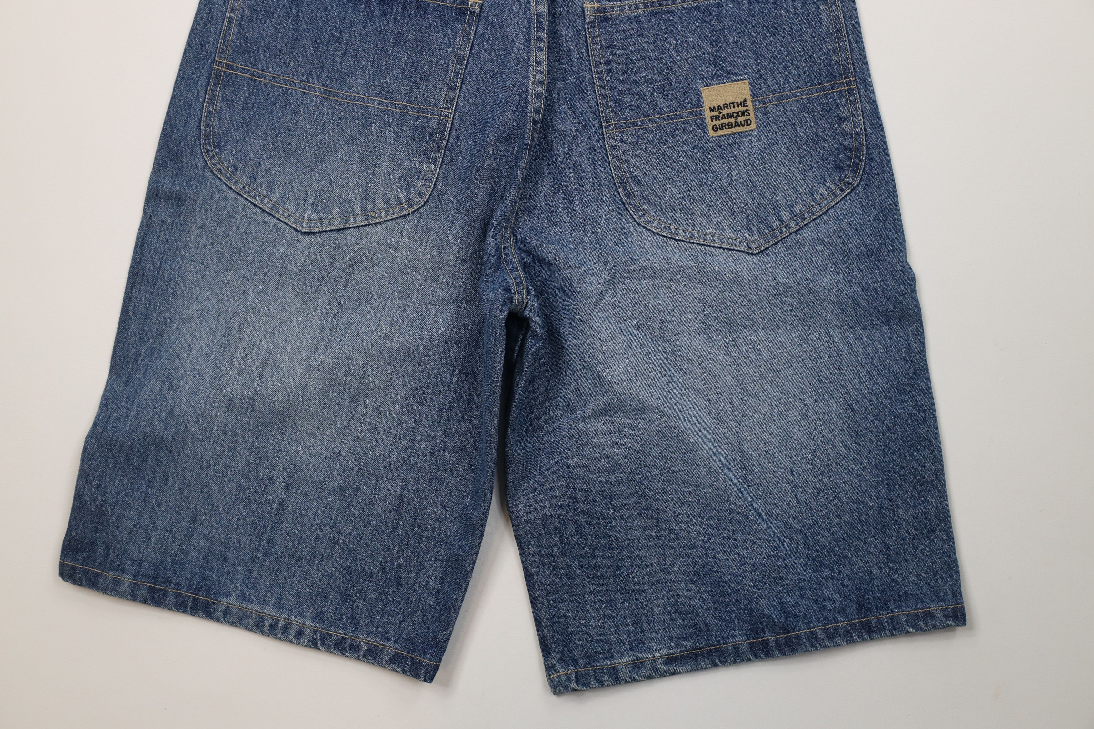 Marithe + Francois Girbaud Deadstock Vintage 90s Marithe Francois Girbaud Shorts Blue Size US 32 / EU 48 - 11 Thumbnail