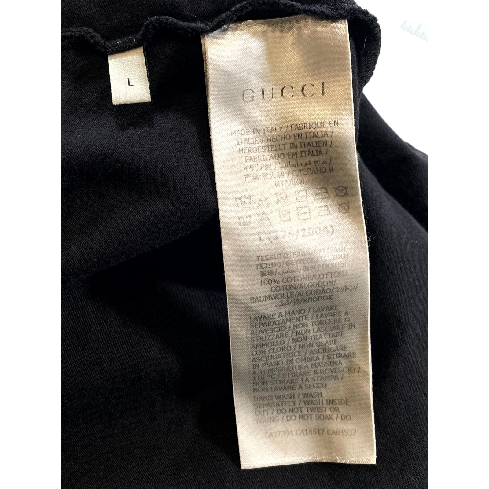 Gucci Gucci Logo Black, Red & White Tee Size US L / EU 52-54 / 3 - 4 Thumbnail