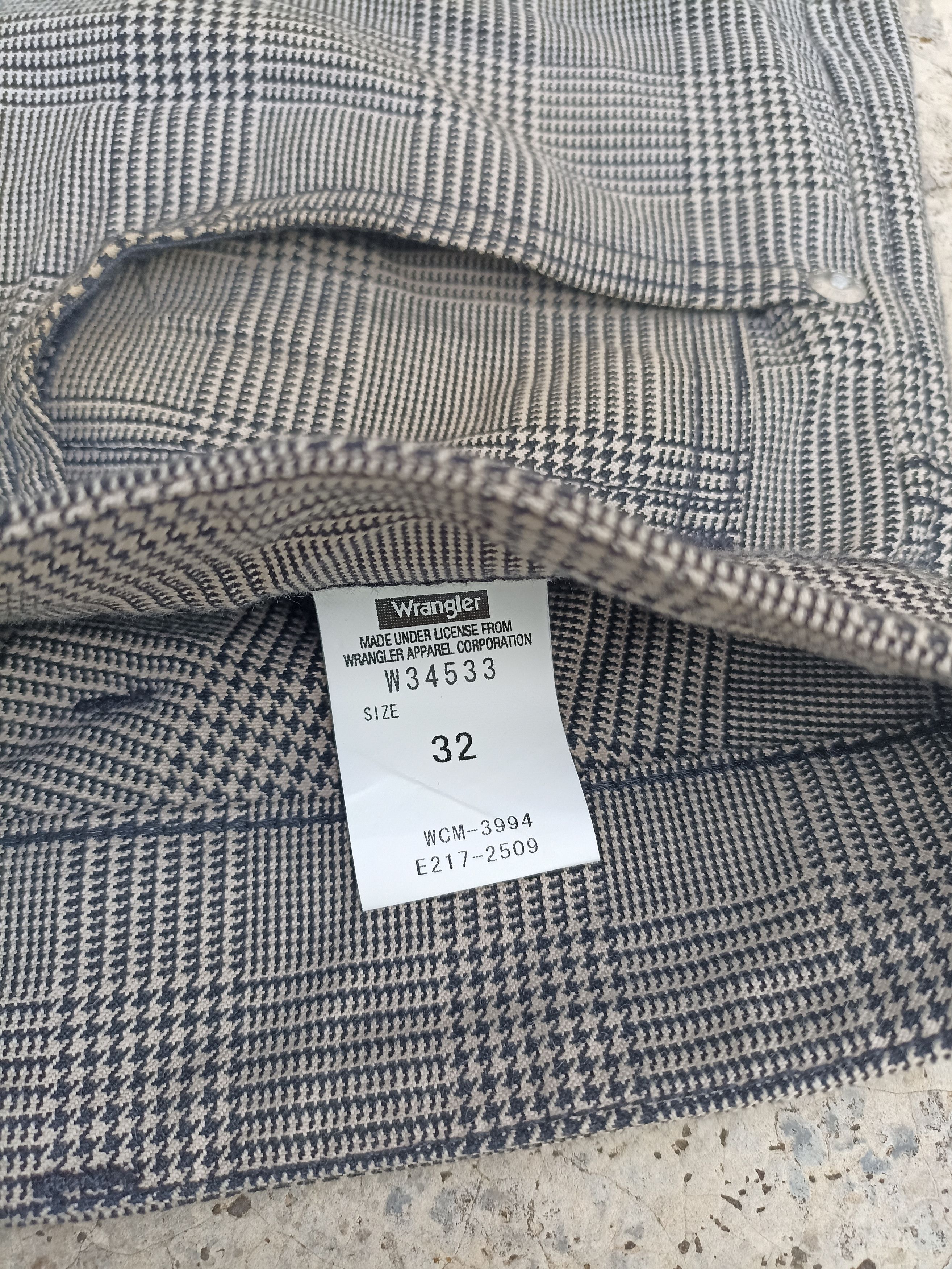 Wrangler Vintage Wrangler pants chekered if six was nine beauty beast Size US 35 - 4 Thumbnail