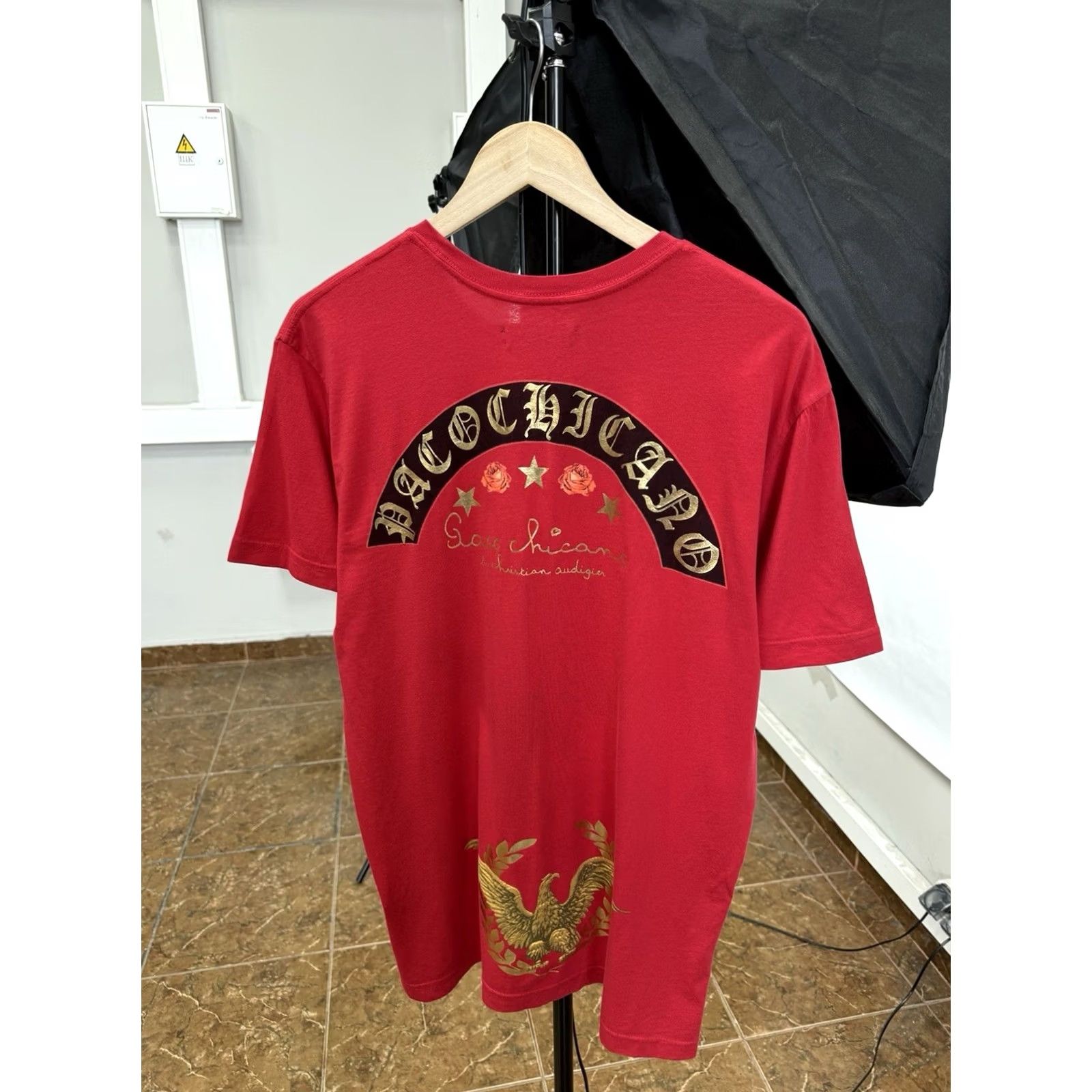 Vintage Paco Chicano T-Shirt M Men Red Y2K Christian Audigier Ed Hardy Style USA Size US M / EU 48-50 / 2 - 2 Thumbnail