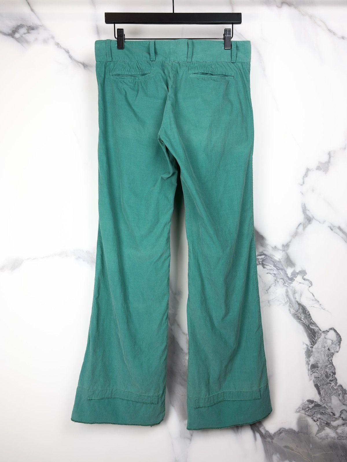 Gucci Gucci Tom Ford Green Flared Wide Leg Corduroy Pants Size US 30 / EU 46 - 2 Thumbnail