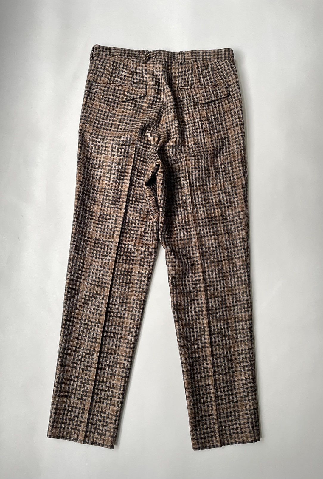 Dries Van Noten A/W 22 Brown Check Wool Trousers Size US 34 / EU 50 - 11 Thumbnail