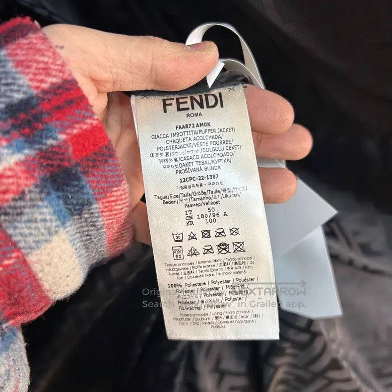 Fendi Fendi Baguette 25th Anniversary Limited Down Jacket, Black Size US M / EU 48-50 / 2 - 4 Thumbnail