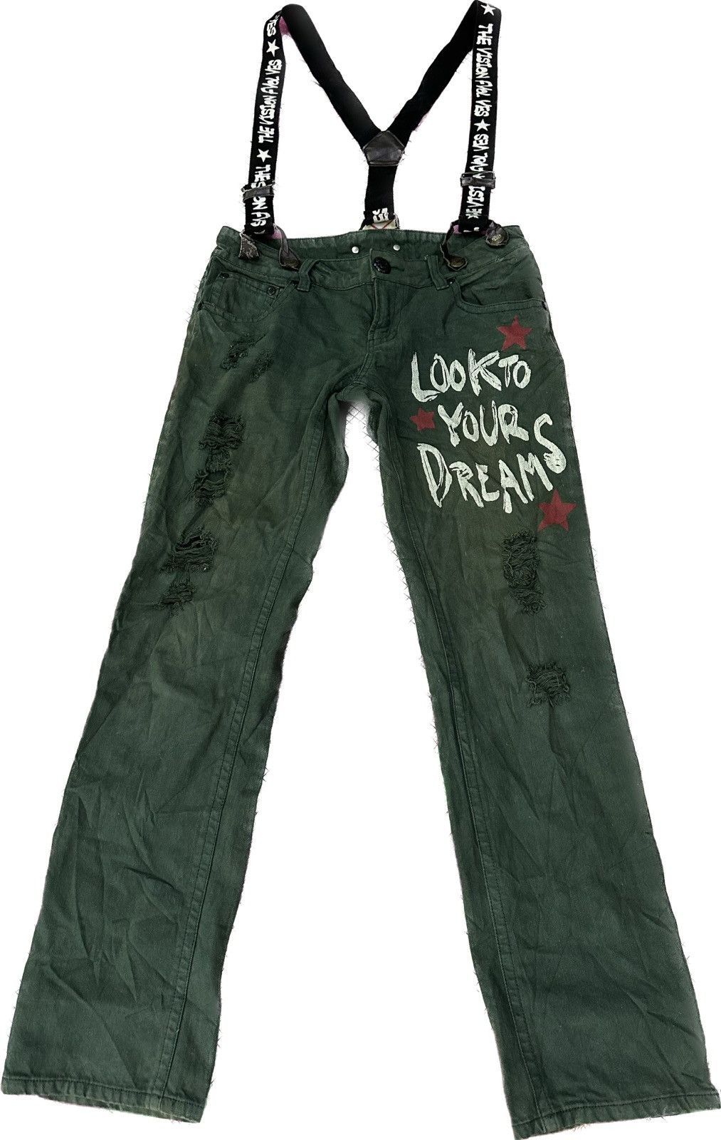 If Six Was Nine × Japanese Brand × Le Grande Bleu (L.G.B.) Rare Japanese Cargo Bondage Distress Jeans Size US 34 / EU 50 - 1 Thumbnail