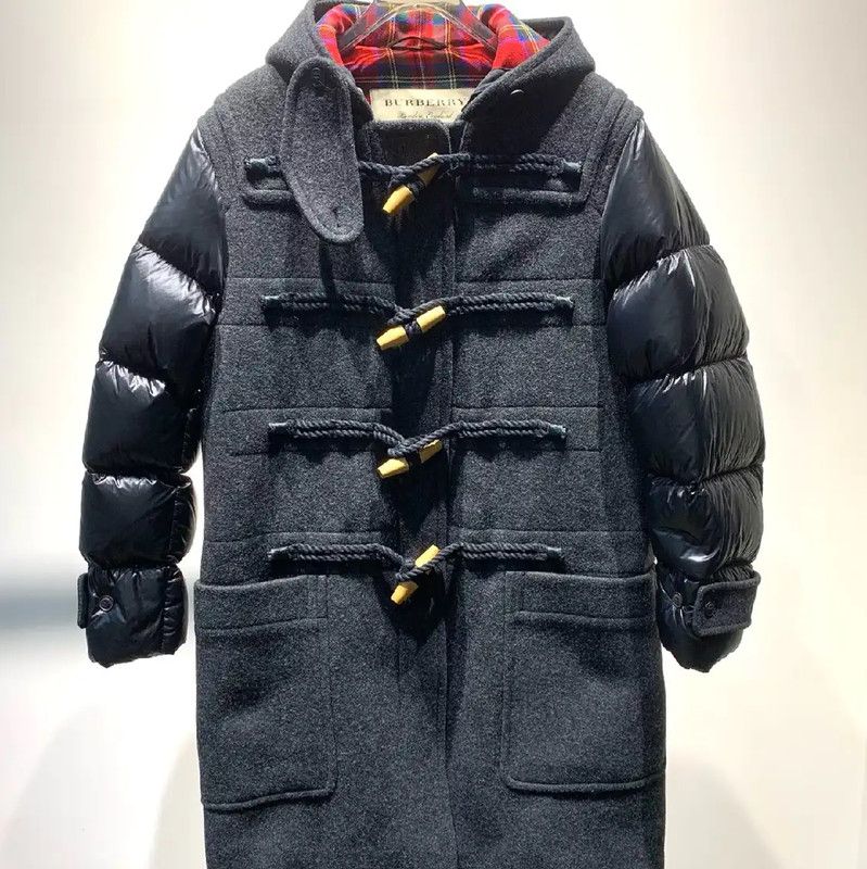 Burberry Black Wool Men's Down Coat