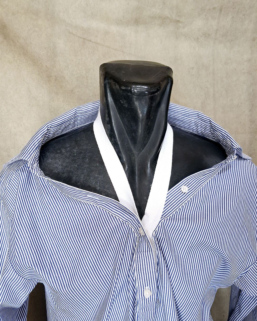 Alexander Wang T BY ALEXANDER WANG HALTER STRIPED COTTON POPLIN SHIRT Size L / US 10 / IT 46 - 11 Thumbnail