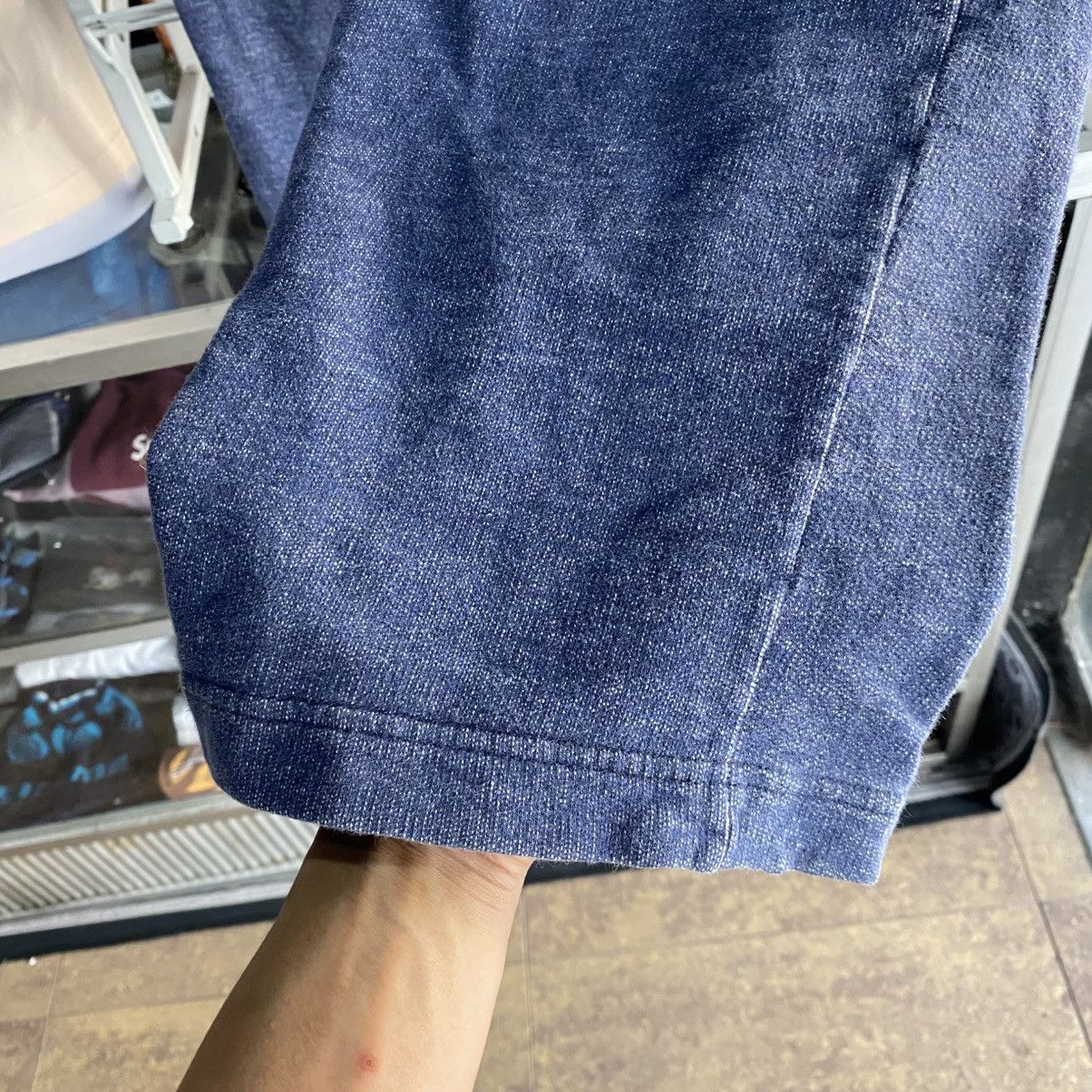Needles Needles H.D. BDU SweatPants Denim Patchwork Drawstring Blue Size US 32 / EU 48 - 6 Thumbnail