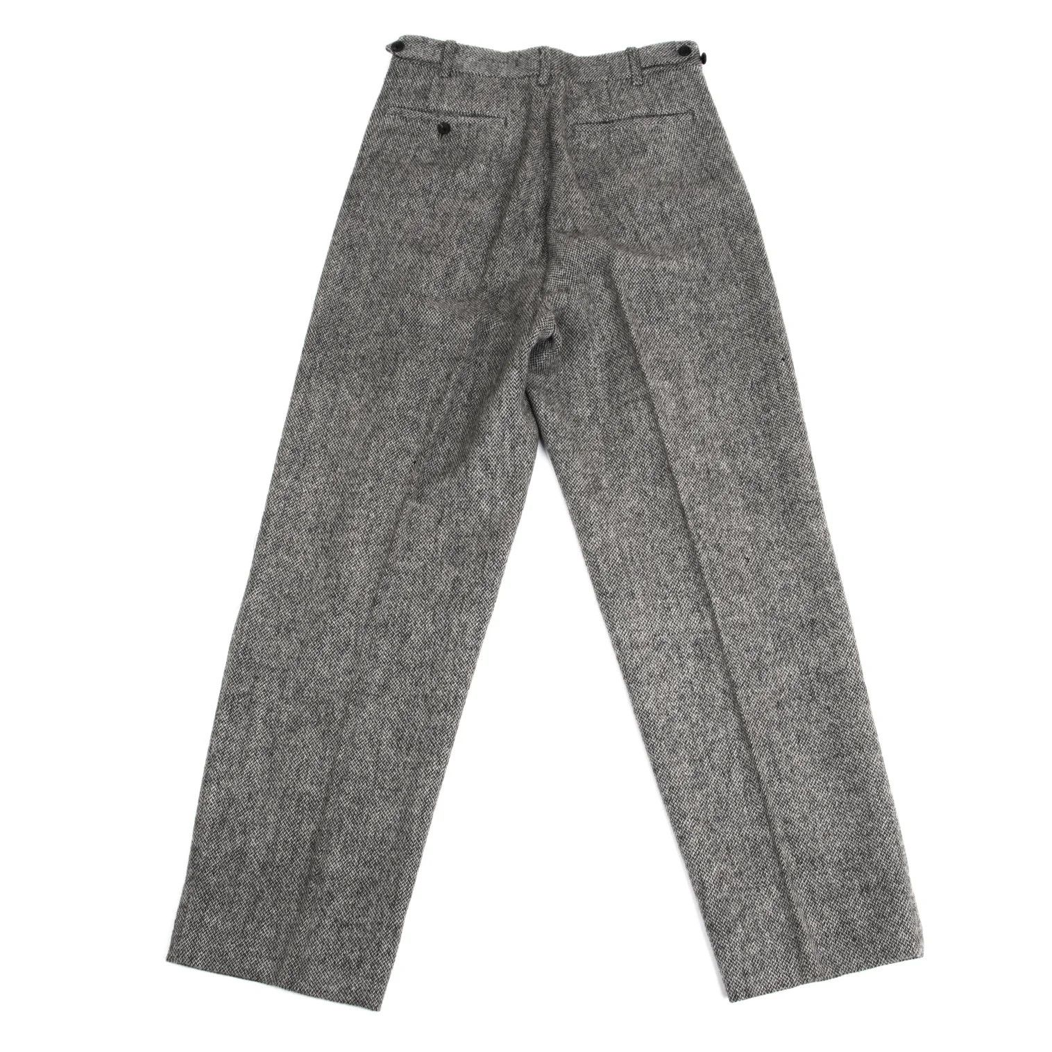 Yohji Yamamoto Yohji Yamamoto Mixed Wool Two-Tuck Pants Size US 34 / EU 50 - 11 Thumbnail