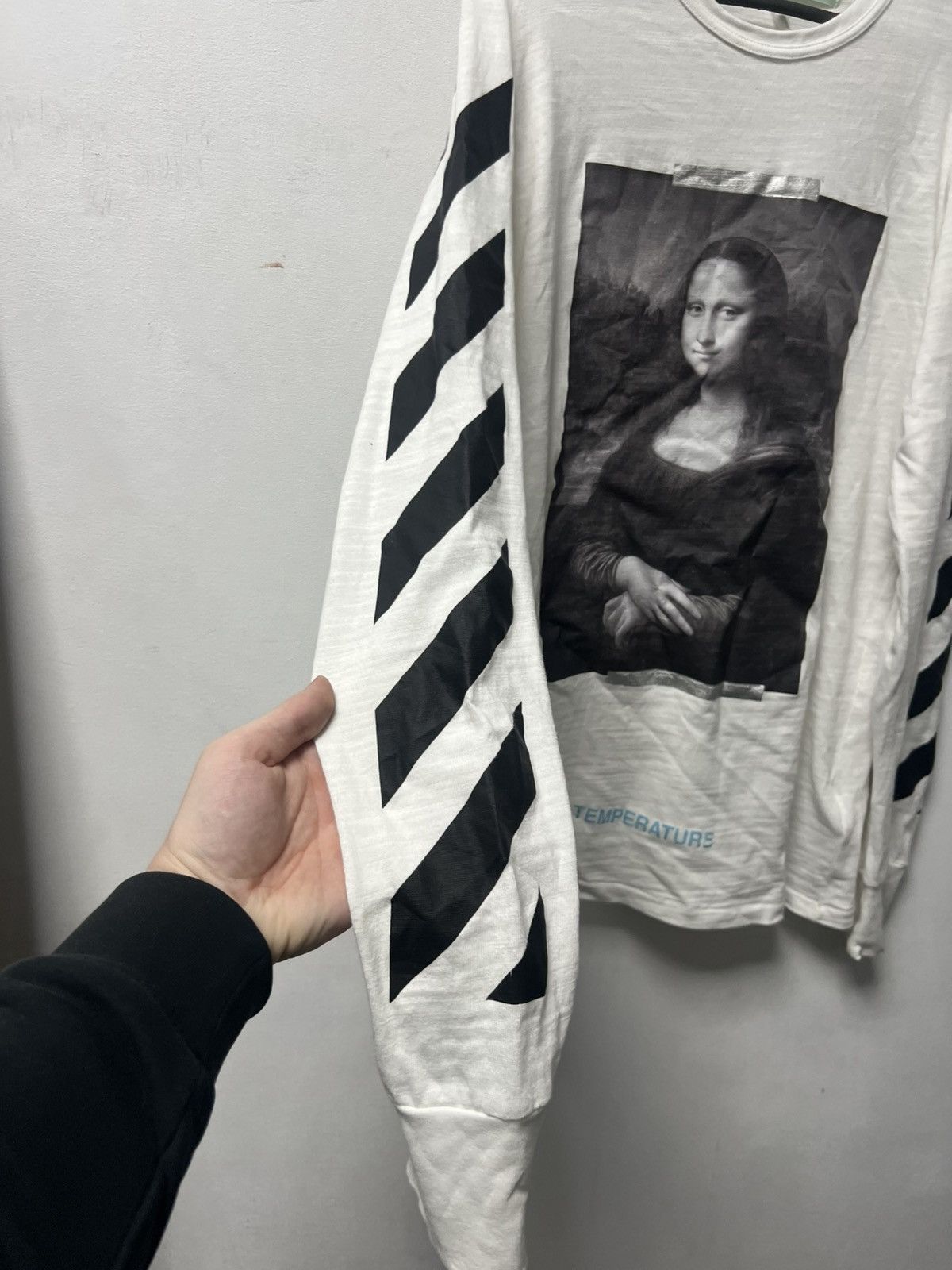 Off-White Off White Mona Lisa Long Sleeve Big Logo Mens Size US S / EU 44-46 / 1 - 5 Thumbnail