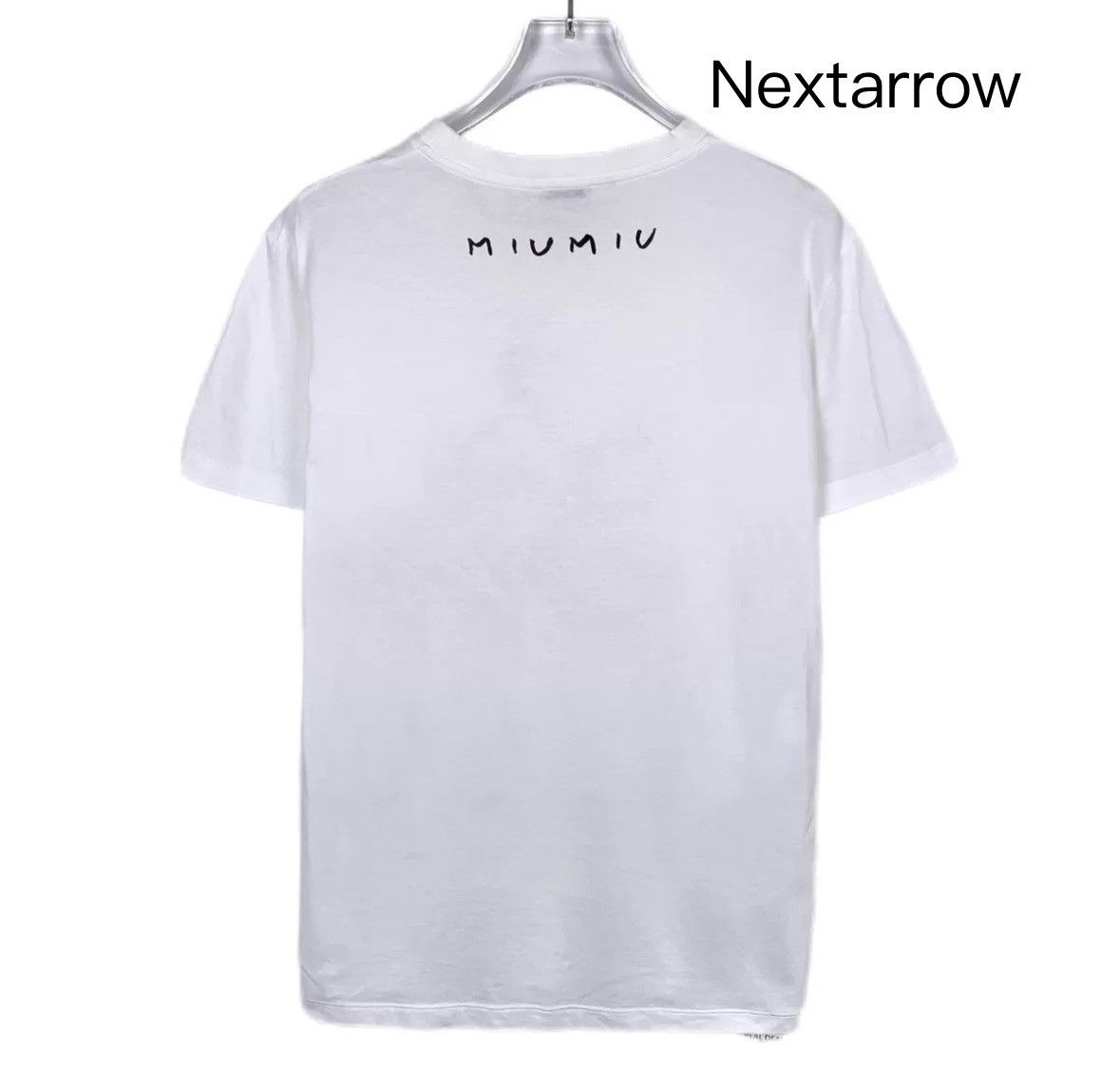 Miu Miu MiuMiu logo cherry print white cotton short sleeved T-shirt Size US S / EU 44-46 / 1 - 2 Thumbnail
