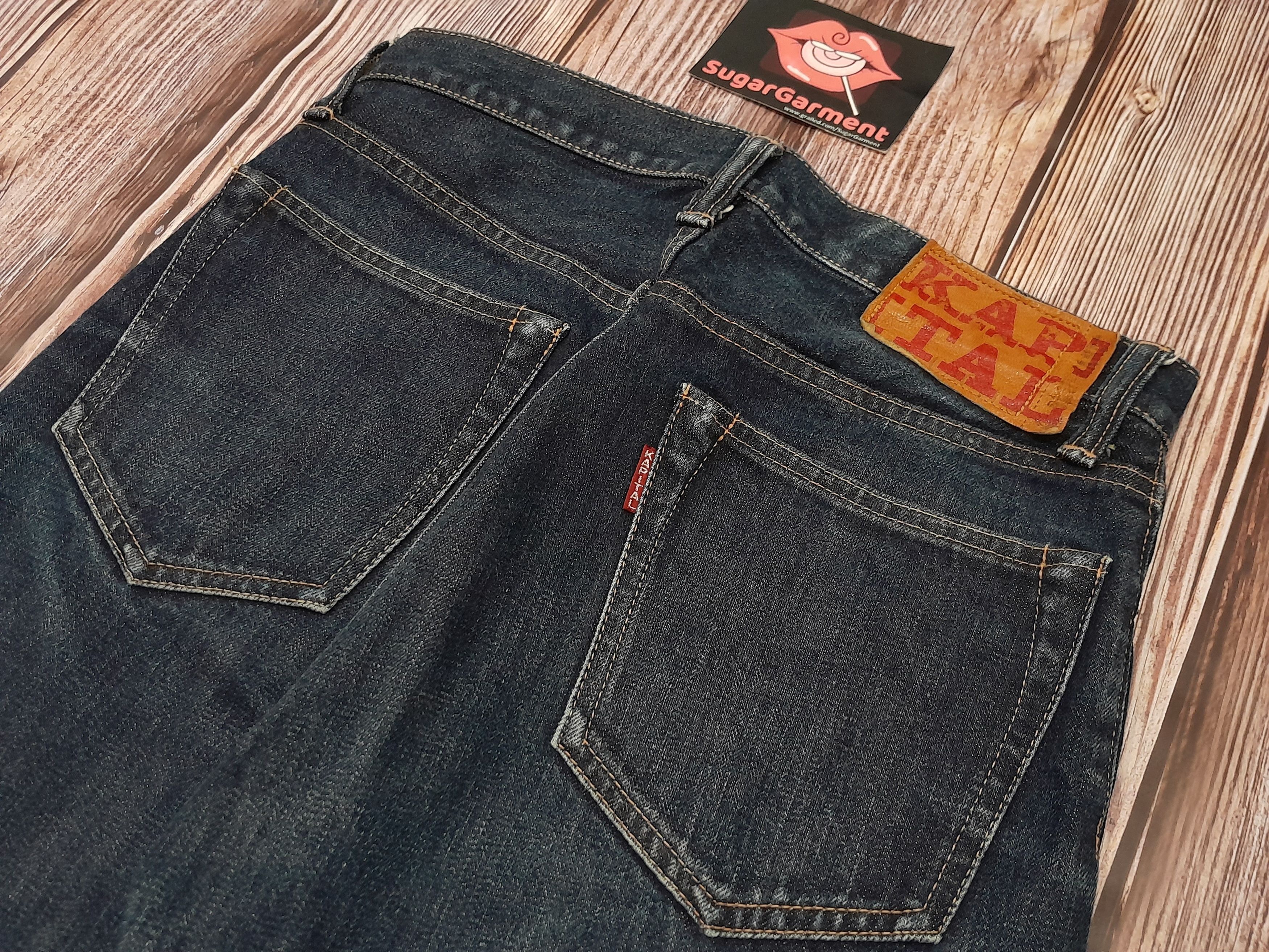Japanese Brand KAPITAL Jeans Flare Bell Bottom Bootcut Vintage Size US 29 - 15 Thumbnail