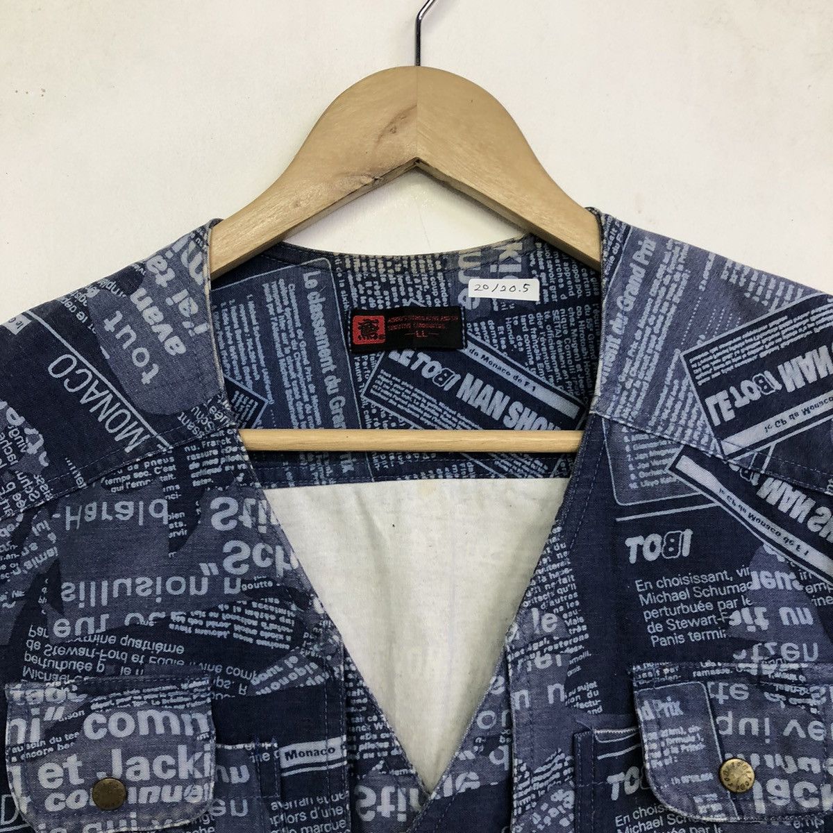 Japanese Brand Workers Japanese Brand Fullprint Design Multipocket Vest Size US XL / EU 56 / 4 - 5 Thumbnail