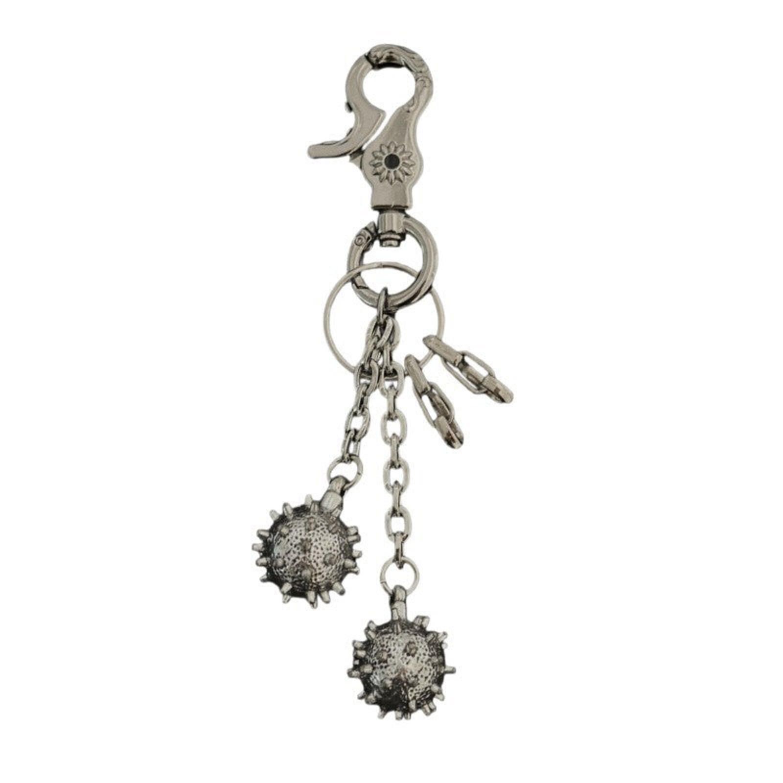 Jewelry Cyber Spike Ball Keychain | Metal Punk Street Size ONE SIZE - 5 Thumbnail