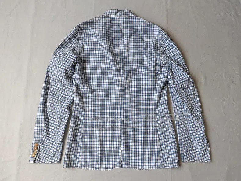 Hermes Hermes Casual Blazer Jacket, 100% Cotton, Blue and White P Size 48R - 8 Thumbnail