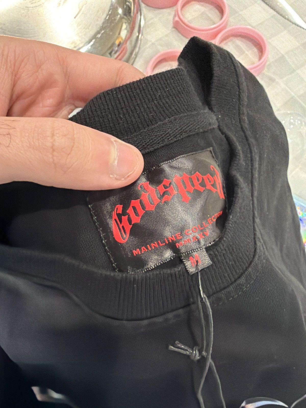 Godspeed Godspeed New Age Logo T-Shirt – Black Medium Size US M / EU 48-50 / 2 - 8 Thumbnail