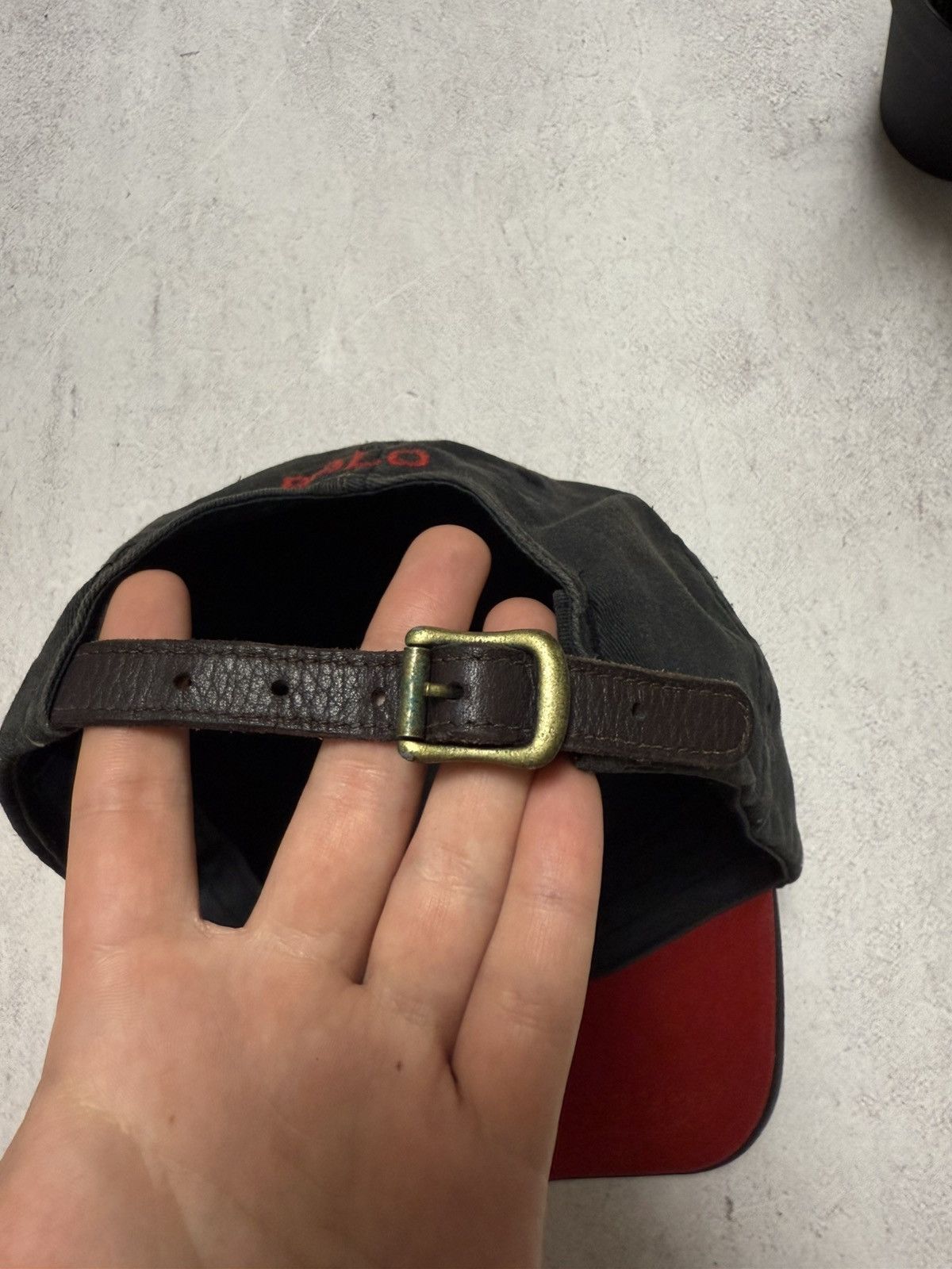 Polo Ralph Lauren × Vintage SICK Polo Ralph Lauren Cap Hat Black Mens Red Horse Y2K 90s Size ONE SIZE - 8 Thumbnail