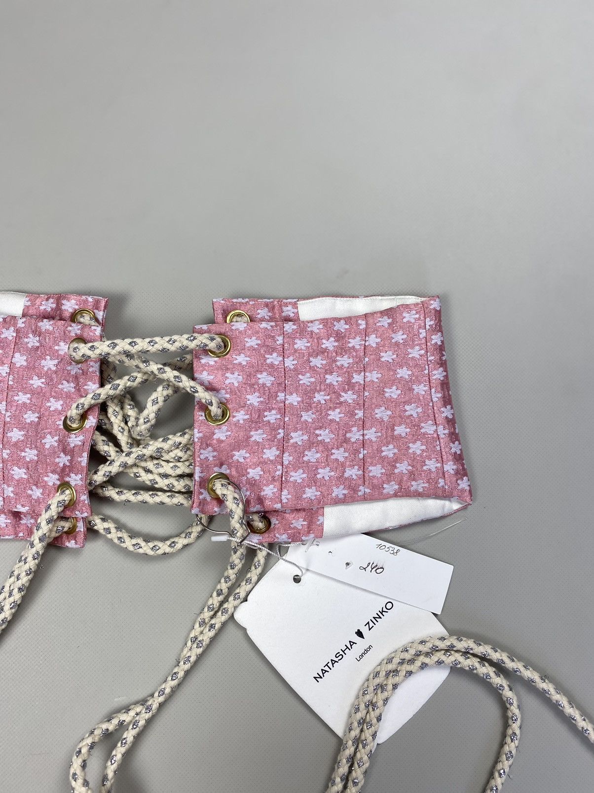 Designer × Natasha Zinko BNWT! Natasha Zinko Brocade Corset Belt size US 0 / IT 38 Size ONE SIZE - 17 Thumbnail